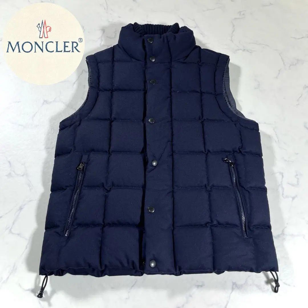 超希少！MONCLER モンクレール ダウンベスト　青タグ　キルティング 大きいサイズと大きい服のメンズ通販【ビッグエムワン】大きい