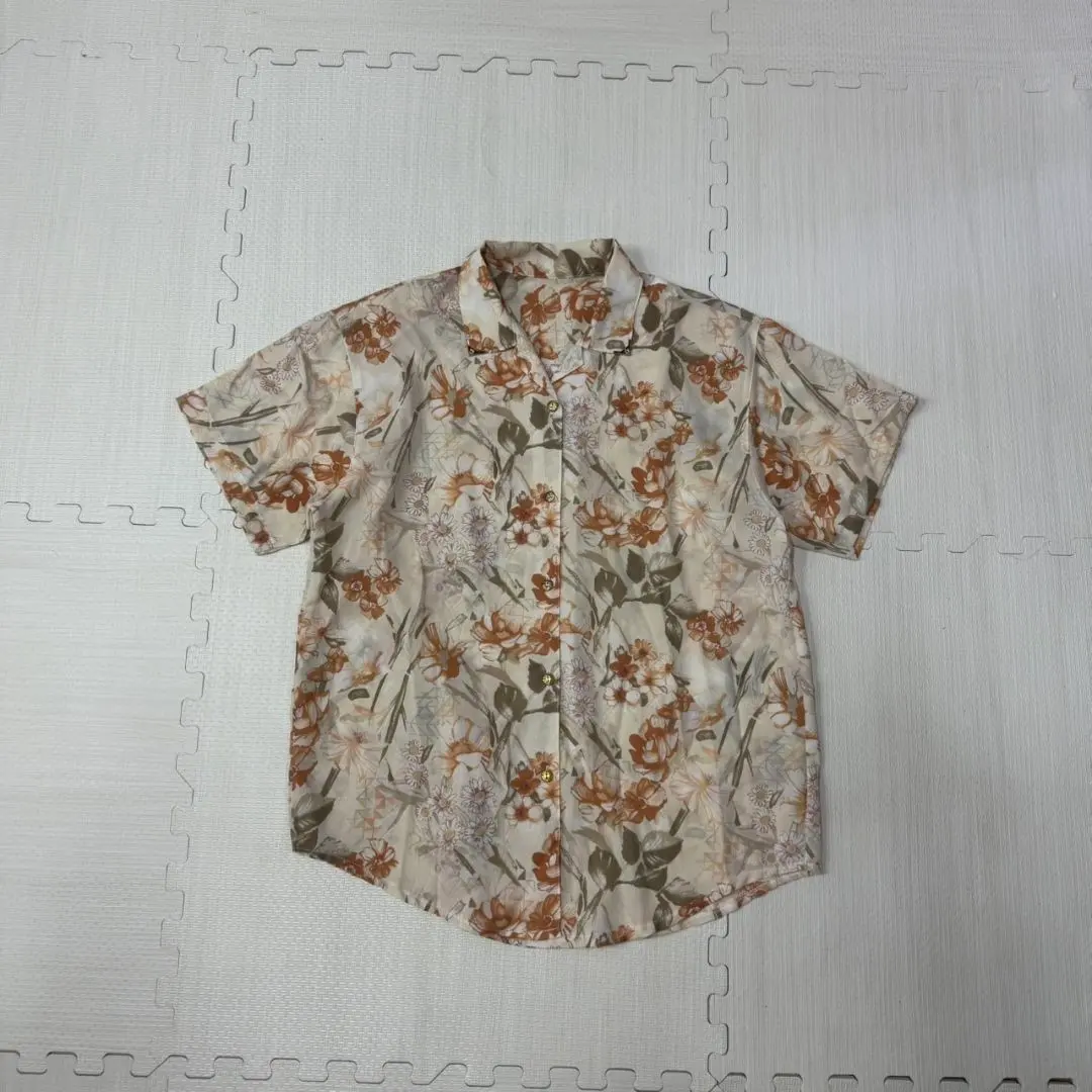 【特價中✨】襯衫 迷彩 花紋 復古摩登 植物風 個性 的縮圖