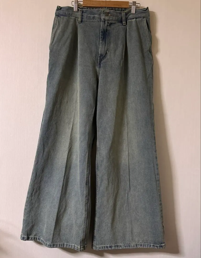 Thumbnail of Vintage Processed Flare Denim Pants - Men's L - New with Tags