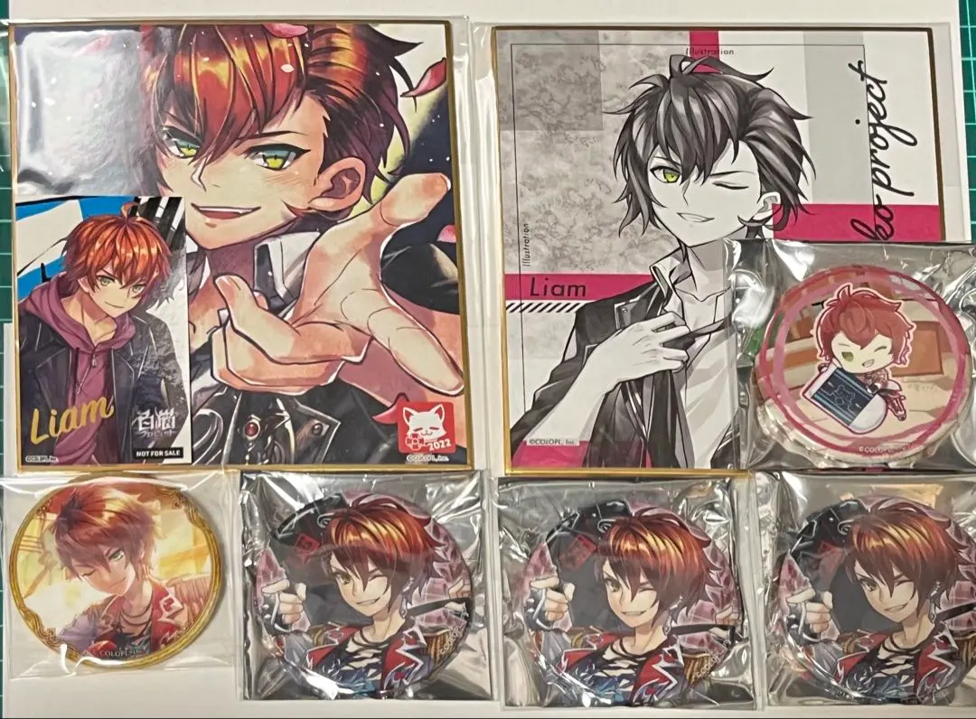 Thumbnail of White Cat Project COLORS Mini Shikishi (Art Board) Can Badge Liam