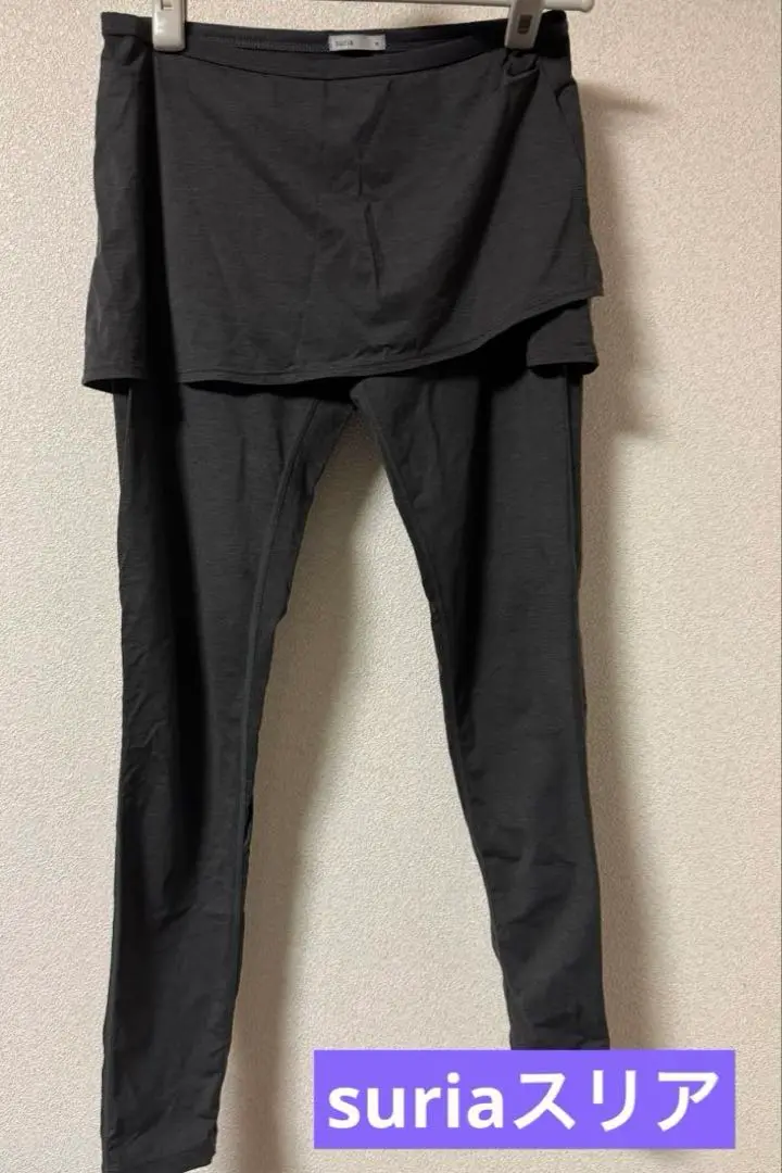 新品未使用　ラップスカート付きストレッチレギンス【suria（スリア）】　M ラップスカート付きストレッチレギンス【suria（スリア