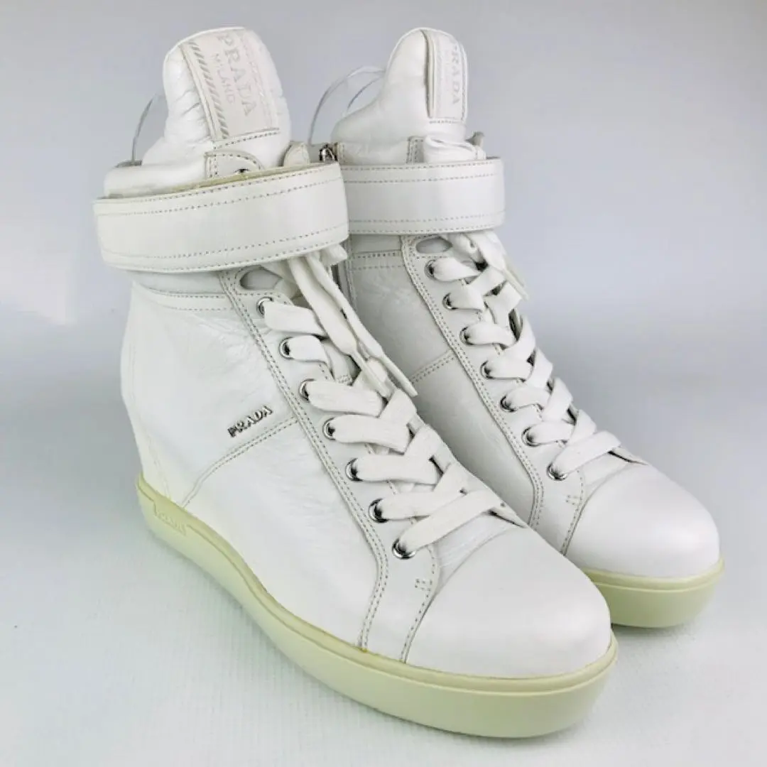 PRADA SPORT プラダスポーツ スニーカー 22cm ハイカット 白 2025年最新】PRADA SPORT カラー:ホワイト系 スニーカーの人気