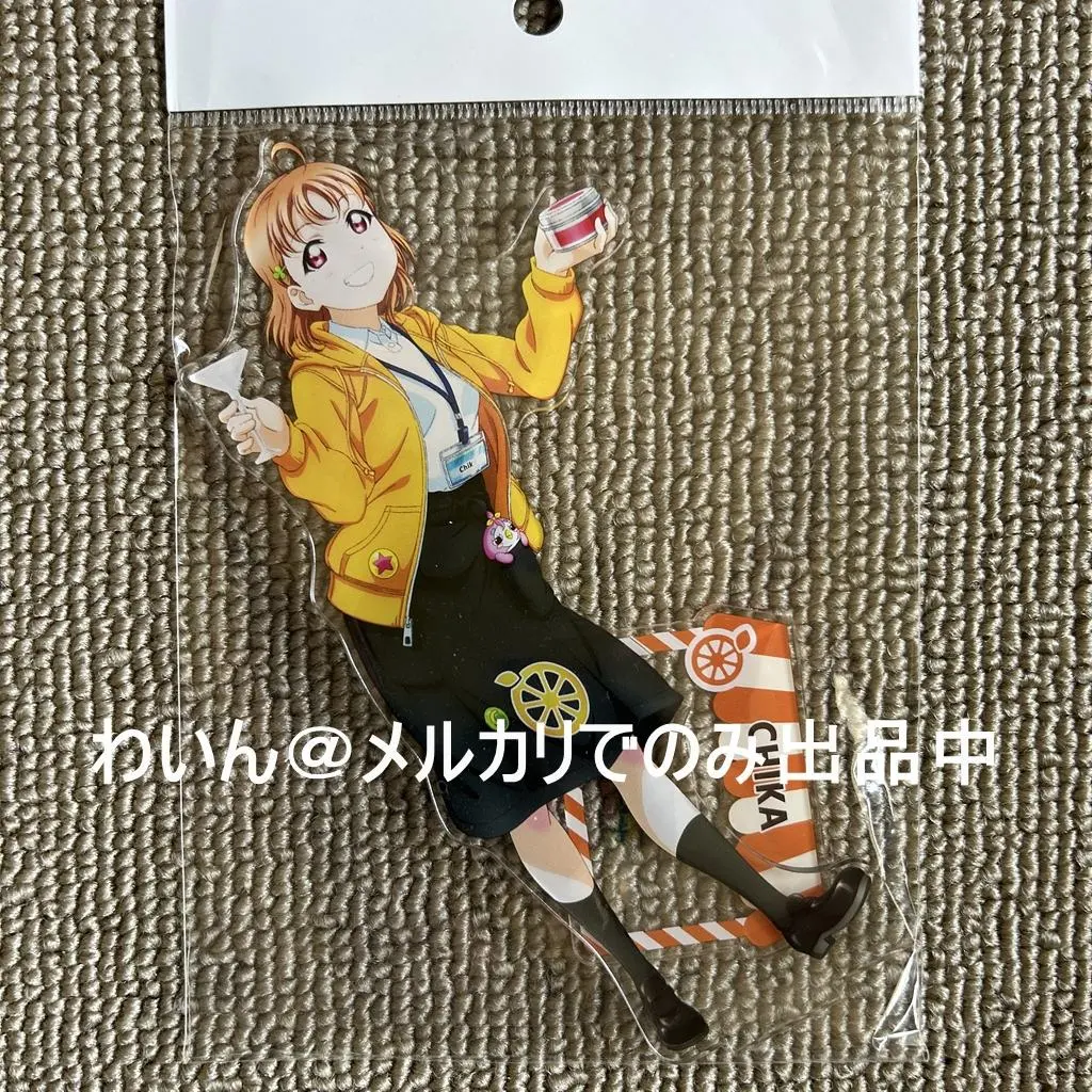 Thumbnail of Opened Item: Aqours x SUN! SUN! Sunshine Cafe Acrylic Stand - Chika Takami