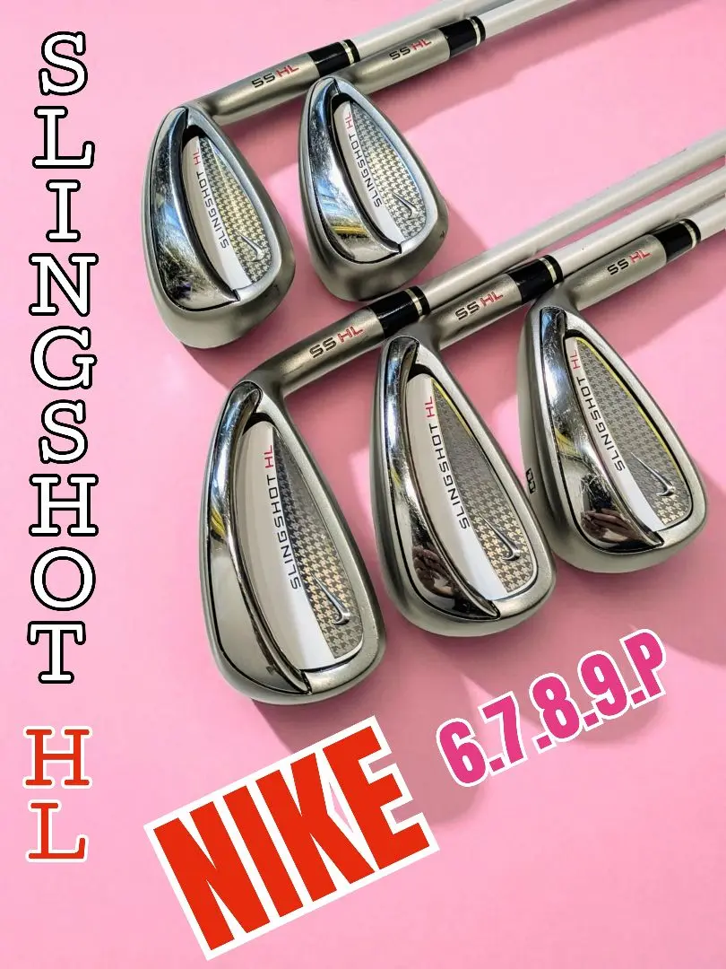 NIKE - NIKE ナイキ NDS レディース ゴルフ アイアンセット スリングショット NIKE ナイキ SLINGSHOT 5.0 スリングショット 6本 5-9.P