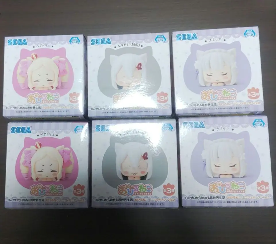 リゼロ おひるねこ 6種 セット エミリア レム ラム ベアトリス エキドナ リゼロ おひるねこ 6種 セット エミリア レム ラム ベアトリス
