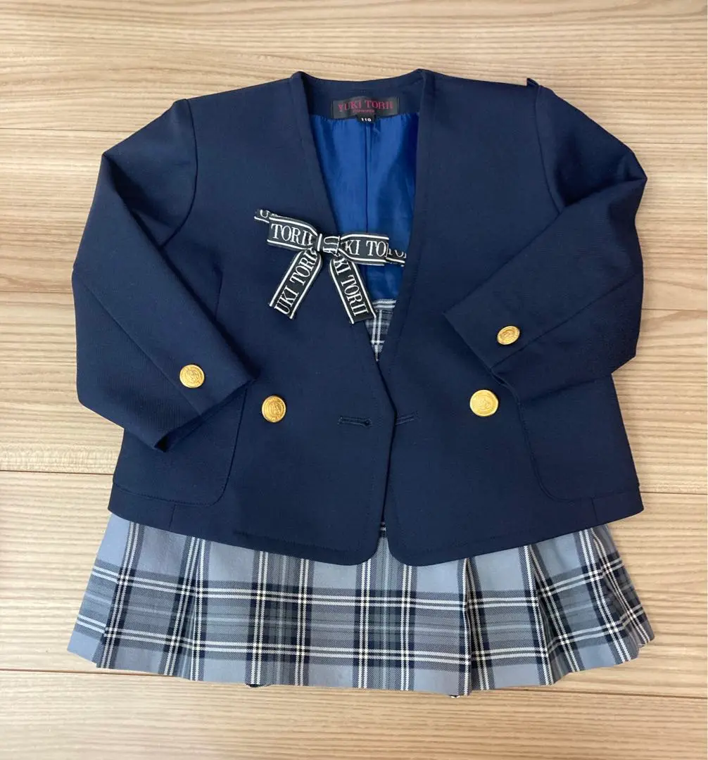 リコピン3点きのかわ保育園　制服など一式　ユキトリイ　YUKI TORII YUKI TORII ユキトリイ 幼稚園 制服 スカート 名前記入なし