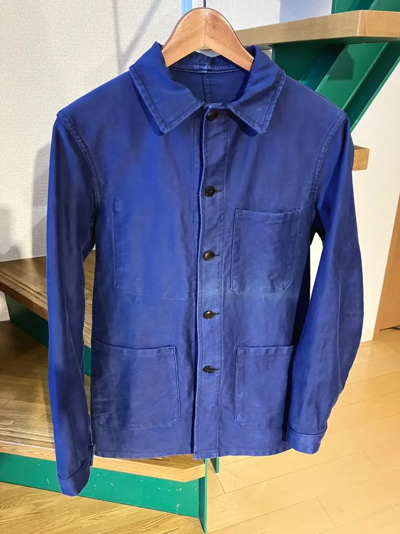 Vintage / 50's France / black moleskin coverall / Le