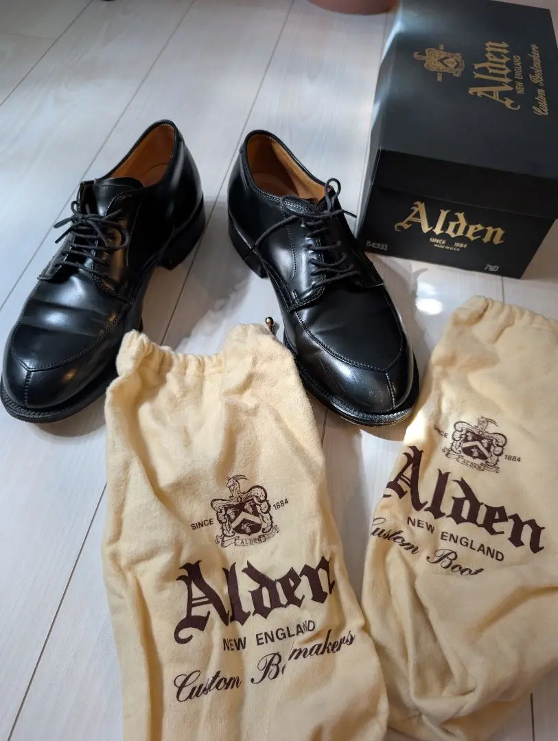 [Alden] 54332 モディファイド 黒Vチップ ファクトリーセカンド org.jpg