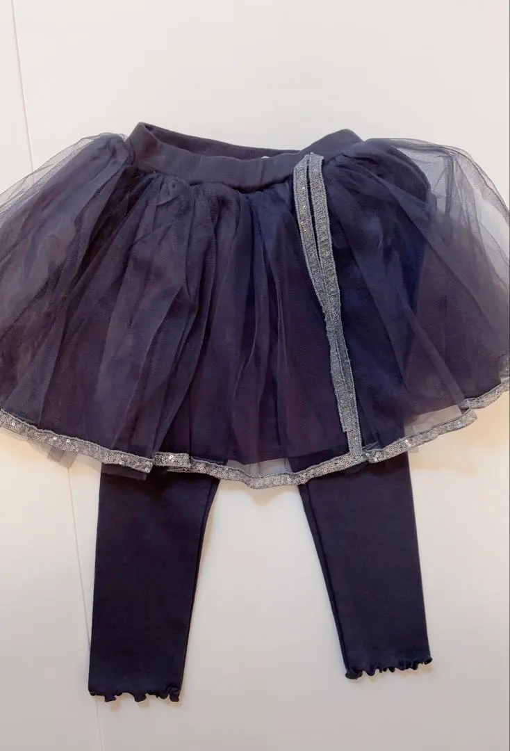 Thumbnail of Maroon tulle leggings, Korean children's clothing