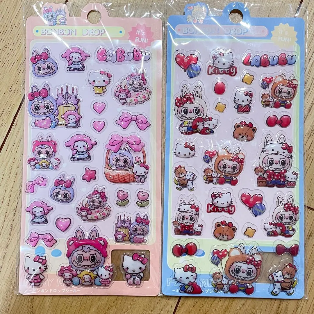 Thumbnail of BONBON DROP Kitty-chan Love Boo Collaboration Seal 2-Sheet Set