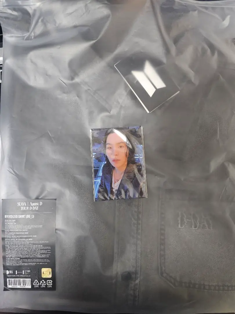 BTS SUGA AgustD ユンギ D-DAY オーバーサイズシャツ L SUGA TOUR]OVERSIZED SHIRT (dark grey)(2023年8月末以降発送