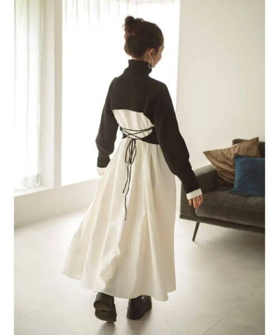 Thumbnail of Ungrid Back Ribbon Knit Set Dress