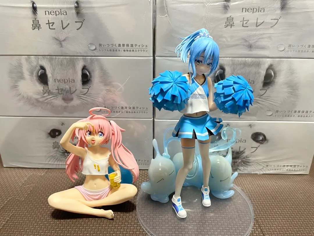 フィギュア リムルテンペスト 転スラ 応援リムル　チアガール　ミリム　フィギュア 一番くじ 転生したらスライムだった件～私立テンペスト学園