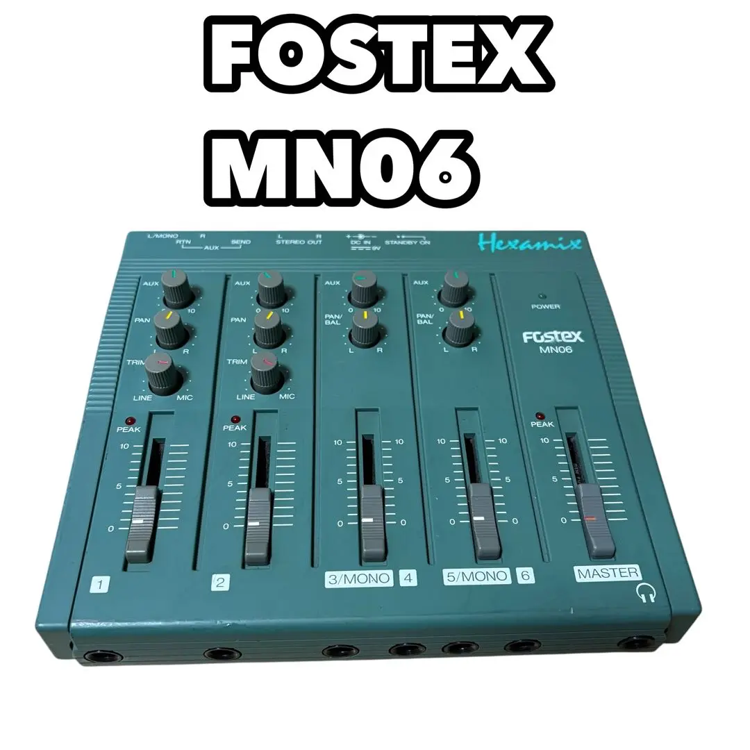 FOSTEX MN06 アナログミキサー　6ch FOSTEX MN06 アナログミキサー 6ch - メルカリ