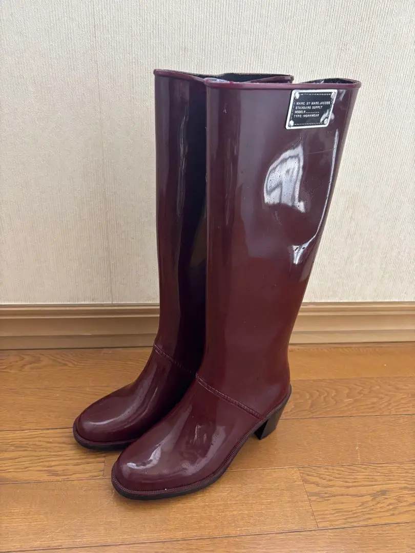 MARC JACOBS レインブーツ MARC JACOBS - マークジェイコブス ロング レインブーツ 23.5cm