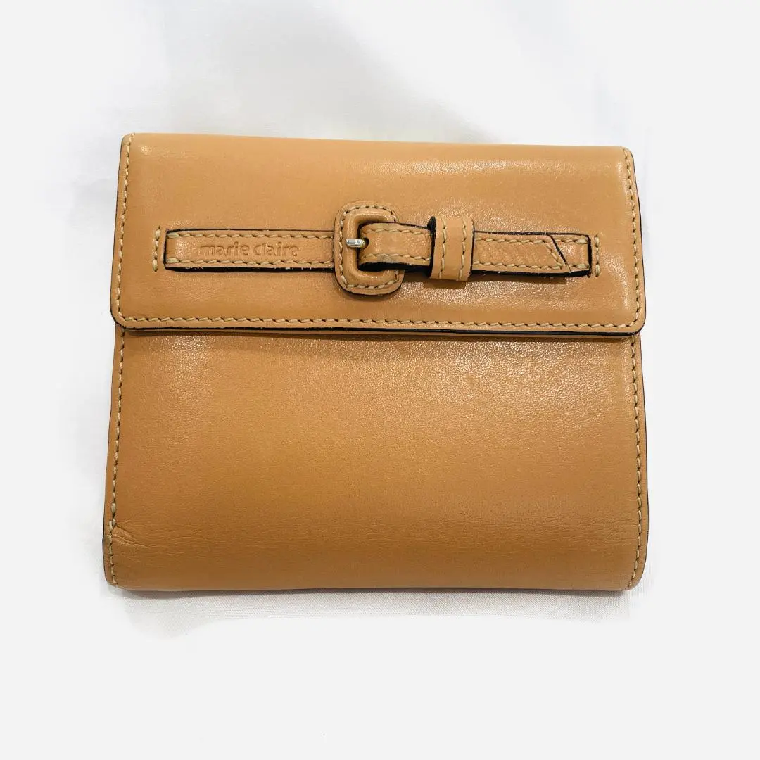 CLAIRE 新品タッセル付き二つ折り財布がま口