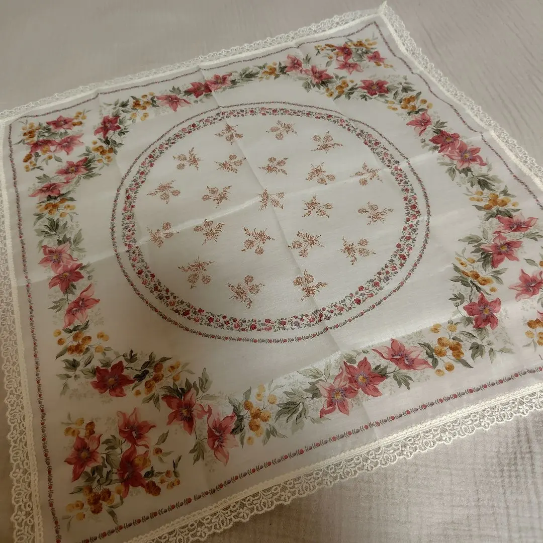 Thumbnail of Sale: LAURA ASHLEY Floral Lace Handkerchief