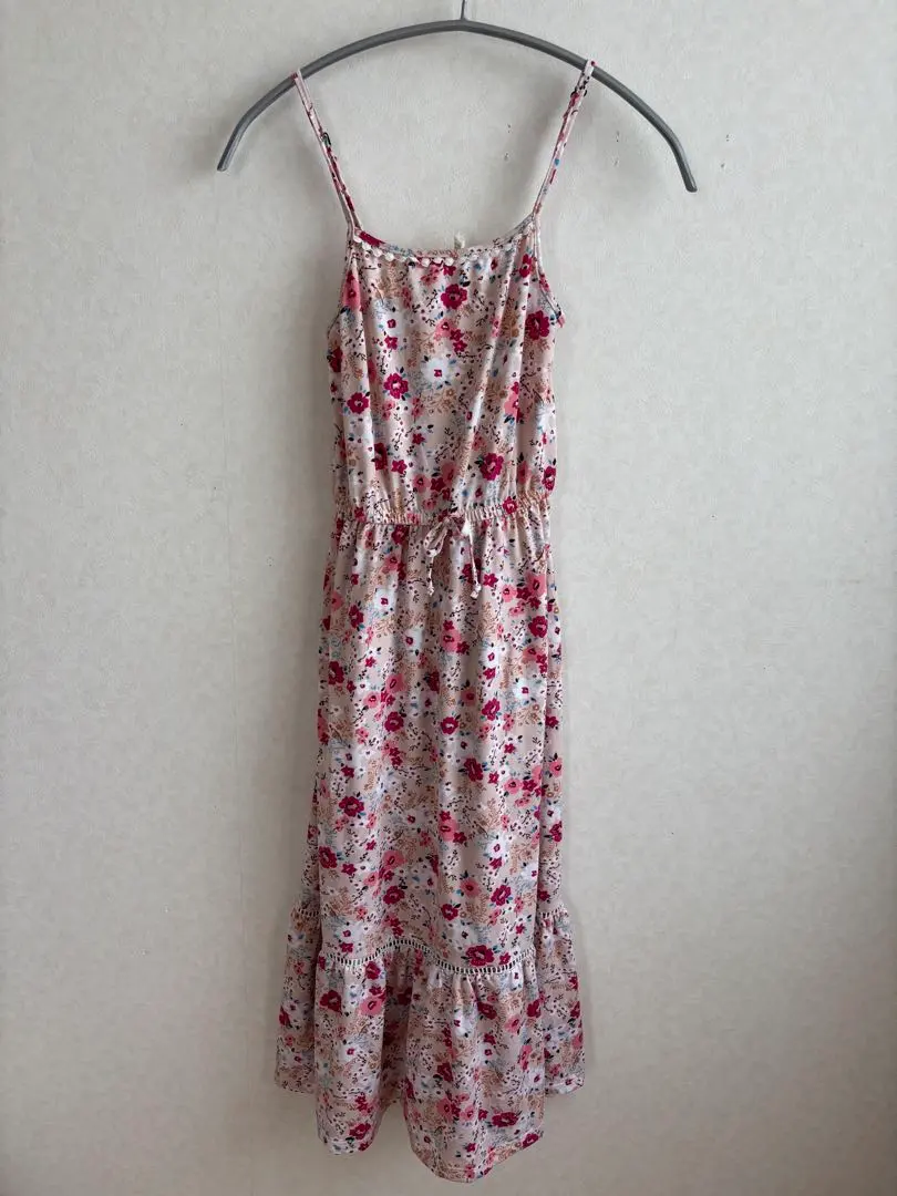 碎花長款吊帶連衣裙 【XS～S碼相當】 疊穿 度假 的縮圖