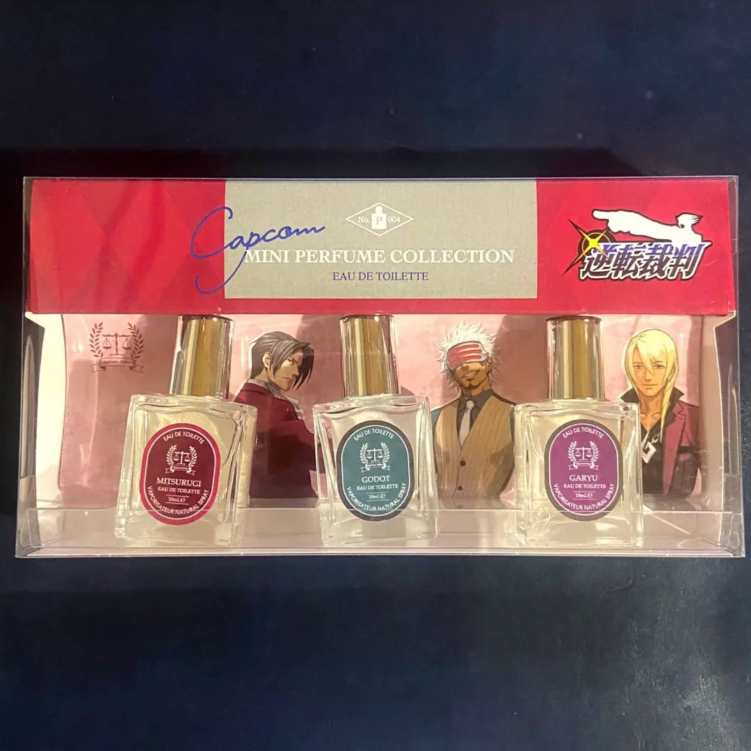 逆転裁判 弁護士 miniパフュームコレクション 香水 カプコンminiパフュームコレクションに「大逆転裁判」シリーズが
