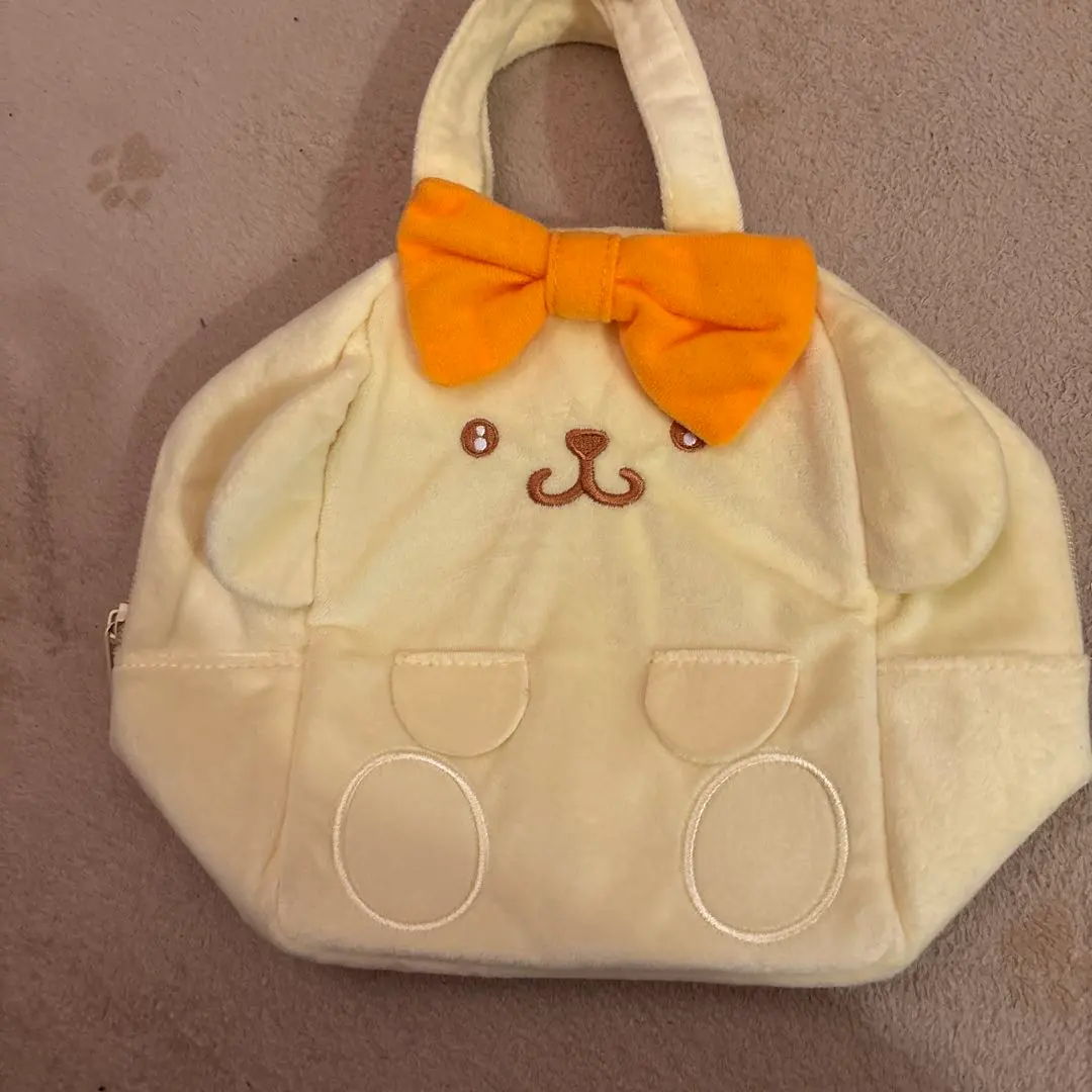 Thumbnail of Pom Pom Purin Sanrio Characters Big Ribbon Fluffy Bag Handbag