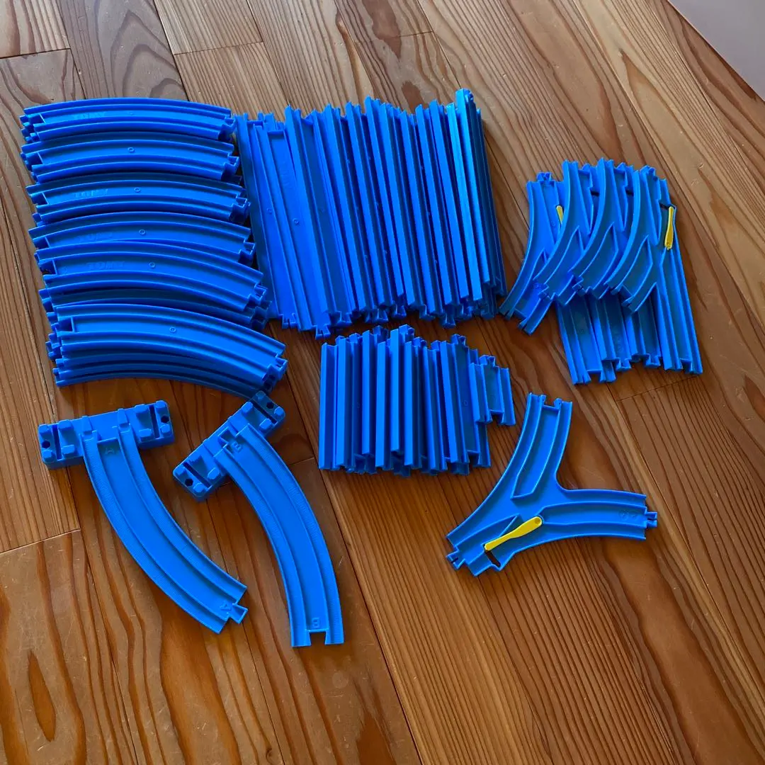 Thumbnail of Plarail Tracks, Blue, Bulk Sale, Total 51 pieces