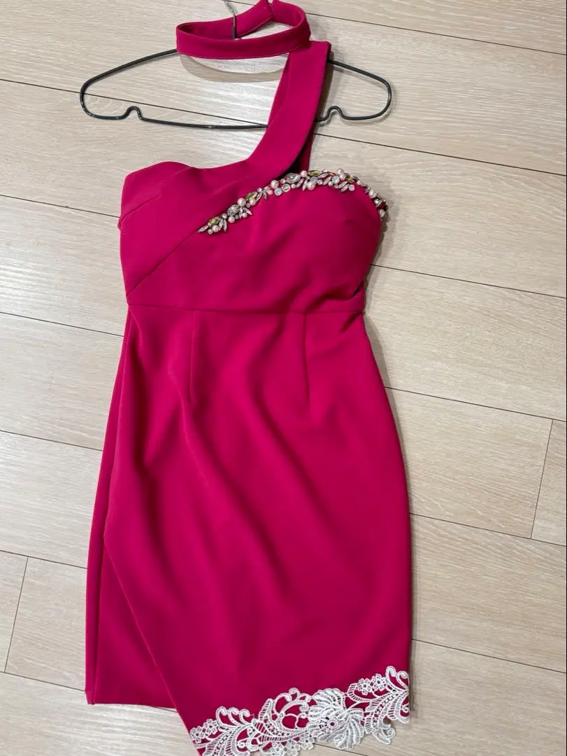 Thumbnail of One-shoulder tight dress JEWELS