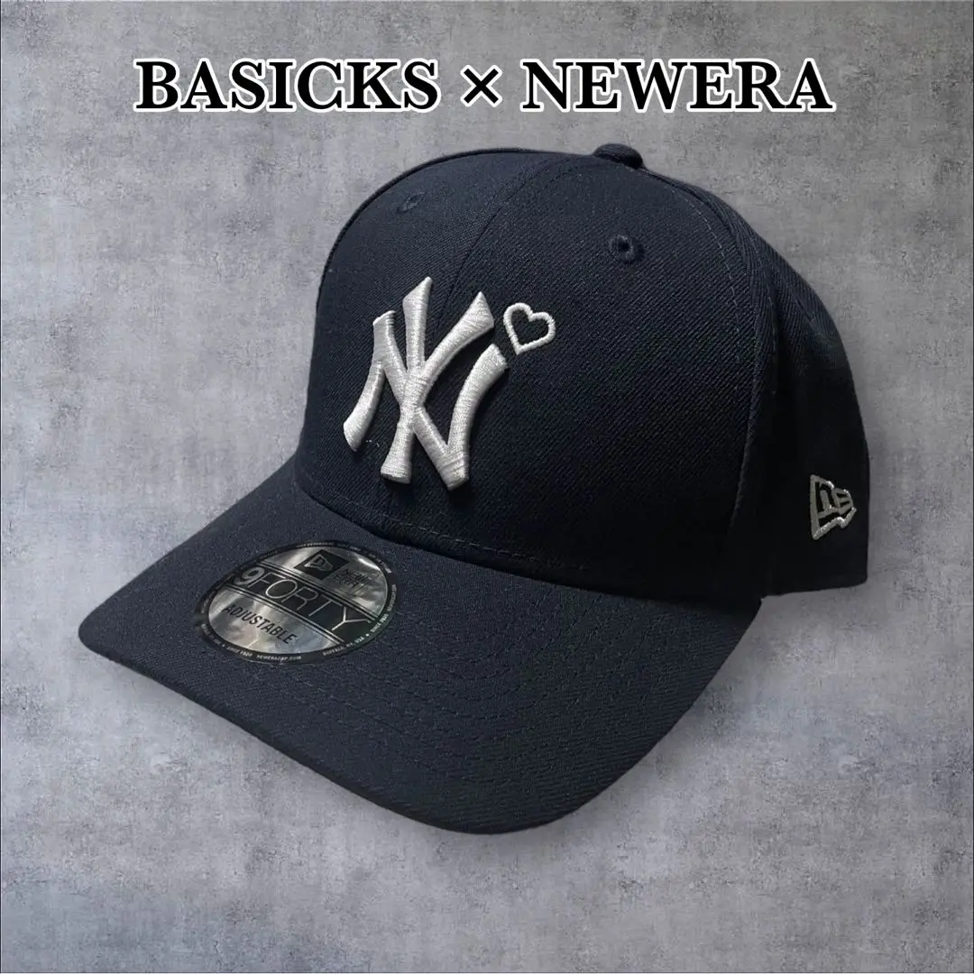 帽子 BASICKS NEW ERA Heart Embroidery Cap BASICKS×NEW ERA】HEART EMBROIDERY