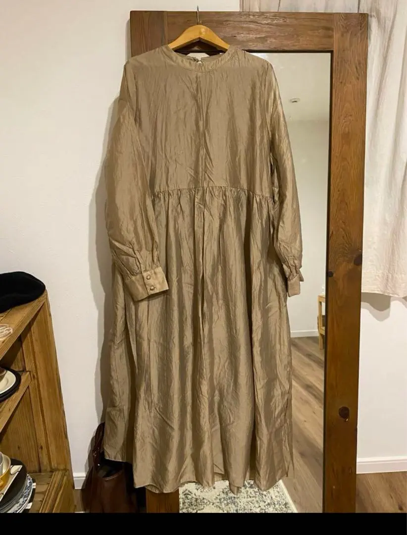 Thumbnail of AUNT MARIE'S Washer Long Sleeve One-Piece Dress, Beige