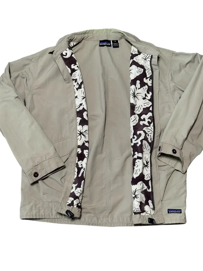 PATAGONIA パタゴニア 90S コスタリカ製 ボタニカル柄裏地 ナイロン バギーズジャケット ネイビー 27302 patagonia PATAGONIA パタゴニア 90S コスタリカ製 ボタニカル柄