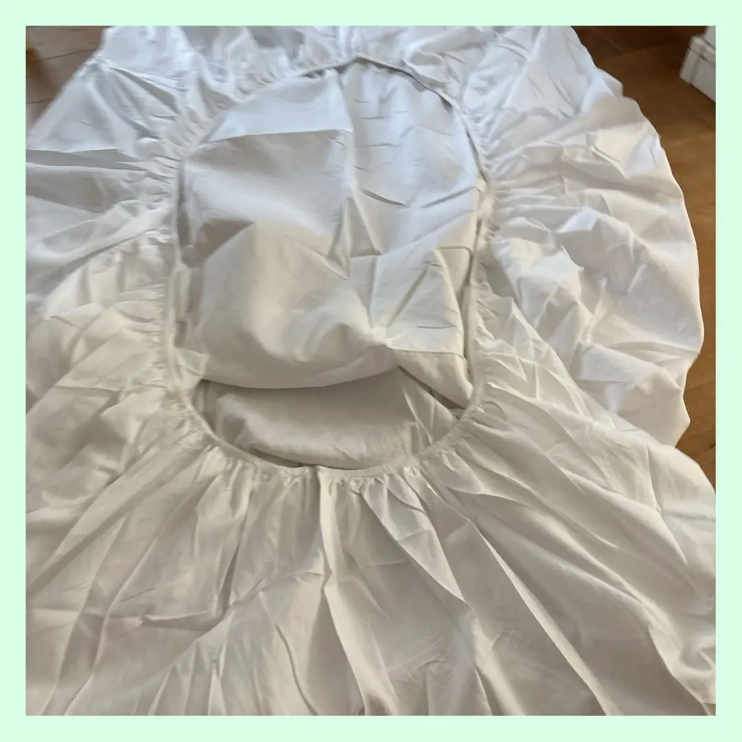 Thumbnail of ☆ Single White Fitted Sheet White Cover Bed Cover