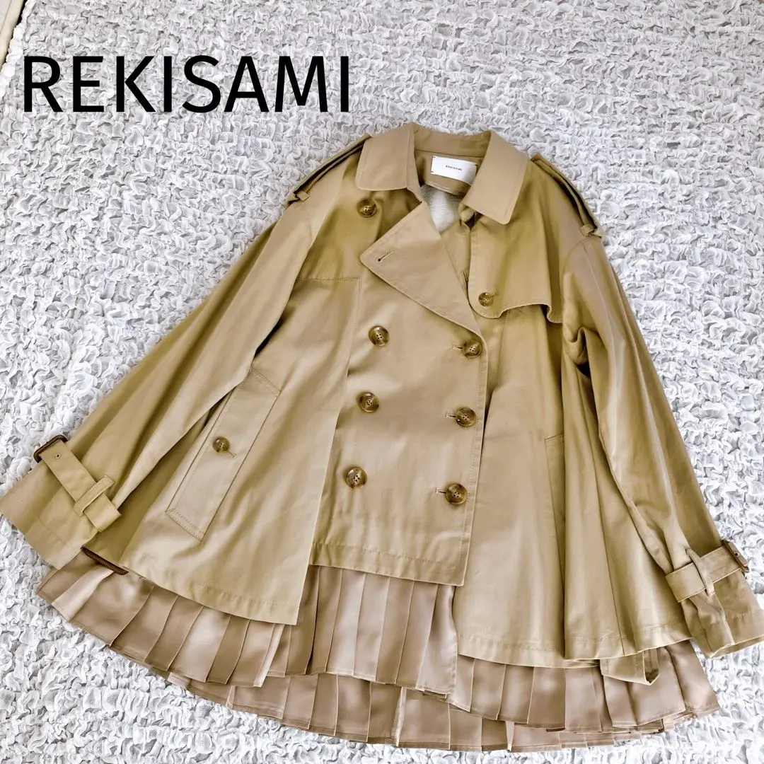 REKISAMIレキサミファンシーコクーンスプリングコート36入園式入学式タグ付 REKISAMIレキサミファンシーコクーンスプリングコート36入園式