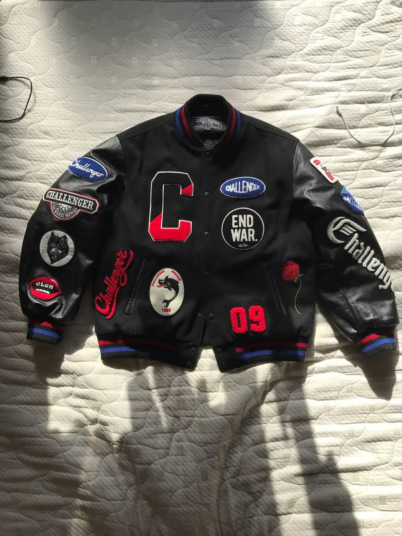 チャレンジャー スタジャン SIZE L ブラック レザー袖 CLG-JK