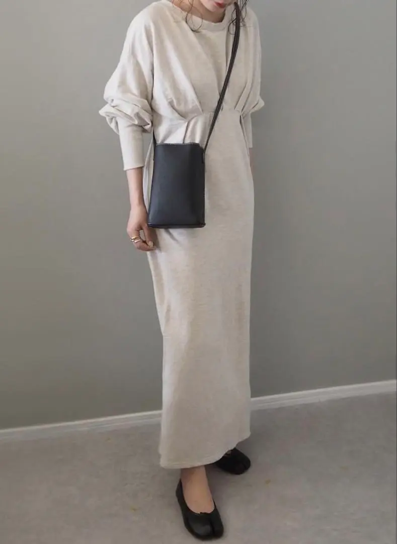 Thumbnail of LAULEN tuck cotton op Oatmeal