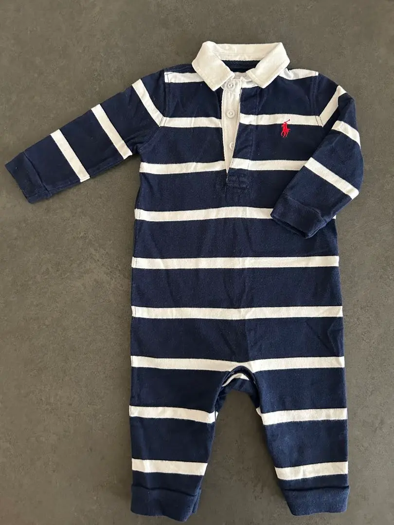 Thumbnail of Ralph Lauren Striped Romper 9M