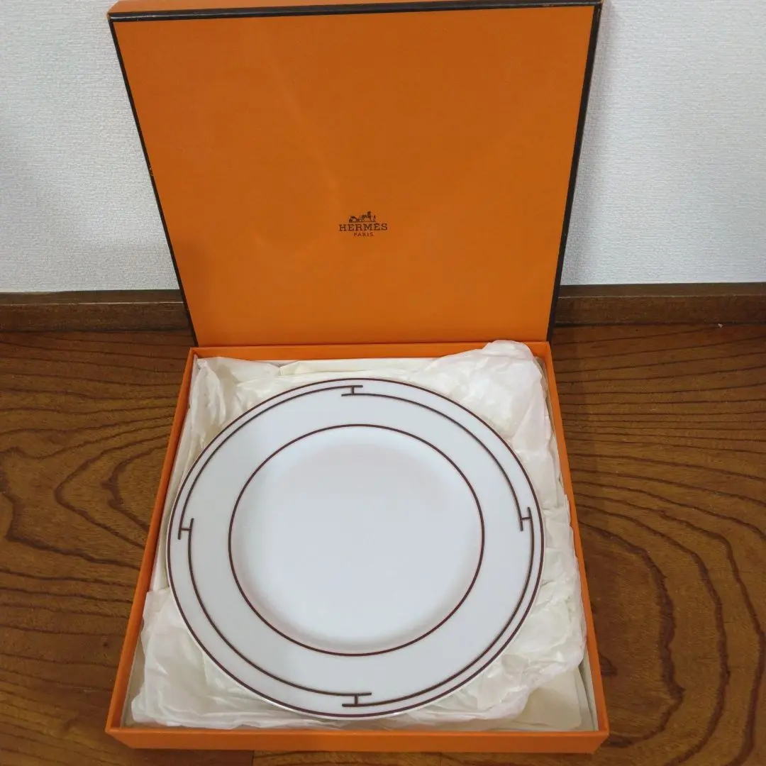 HERMES エルメス プレート リズムブルー スクエアプレート