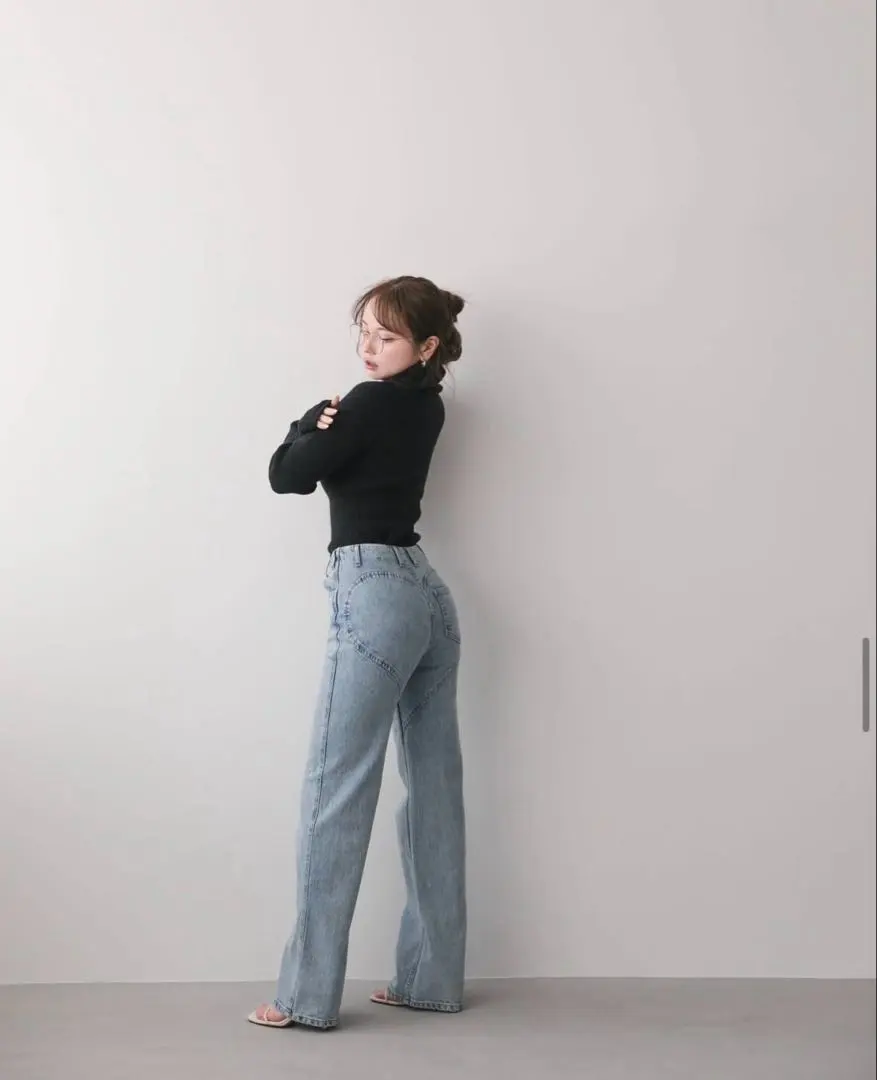 Thumbnail of Excellent condition ◾️ ANDMARY Heart Hip Denim, Blue, Size S