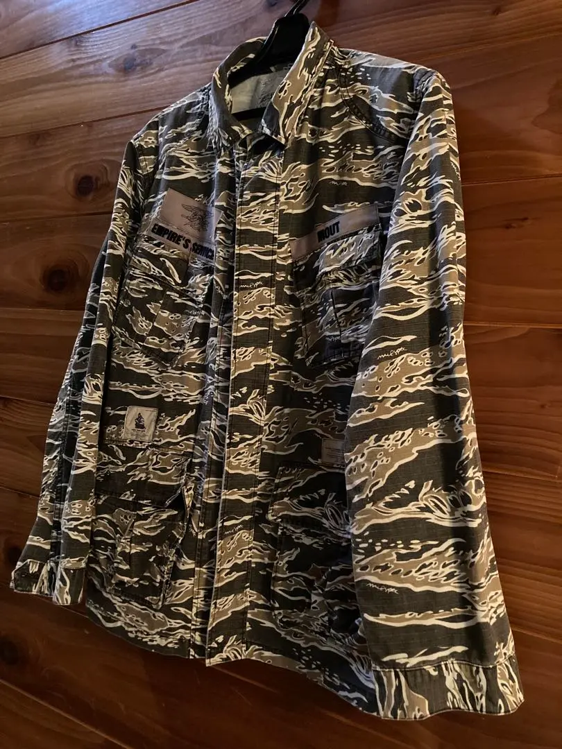 WTAPS ダブルタップス タイガーカモストライプ 長袖シャツ ジャケット XL 楽天市場】WTAPS ダブルタップス シャツ サイズ:M タイガーカモ