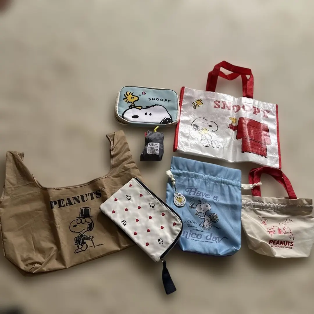 Thumbnail of PEANUTS Snoopy pouch and eco-bag