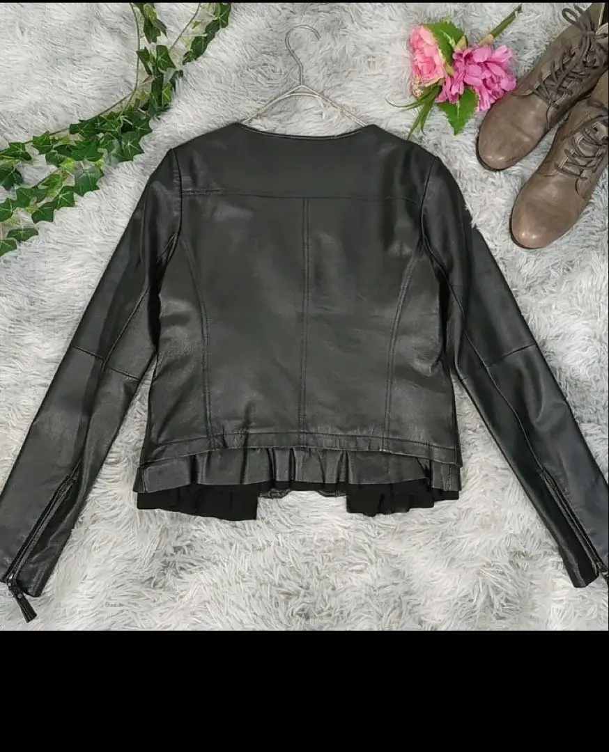 LOUNIE ルーニー ライダース ジャケット ラムレザー 本革 中古・古着通販】LOUNIE (ルーニー) ラムレザーライダース