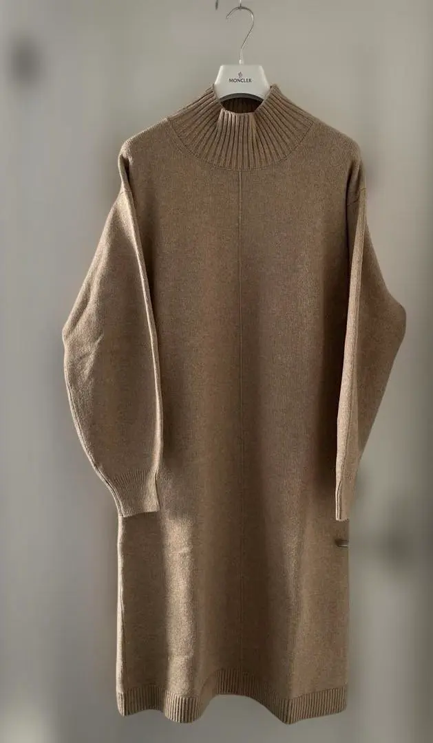 Thumbnail of BANANA REPUBLIC Beige Knit Dress, L size