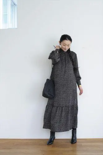 Thumbnail of ◆cloth&cross◆ Dot Back Bar Tie One-Piece Dress