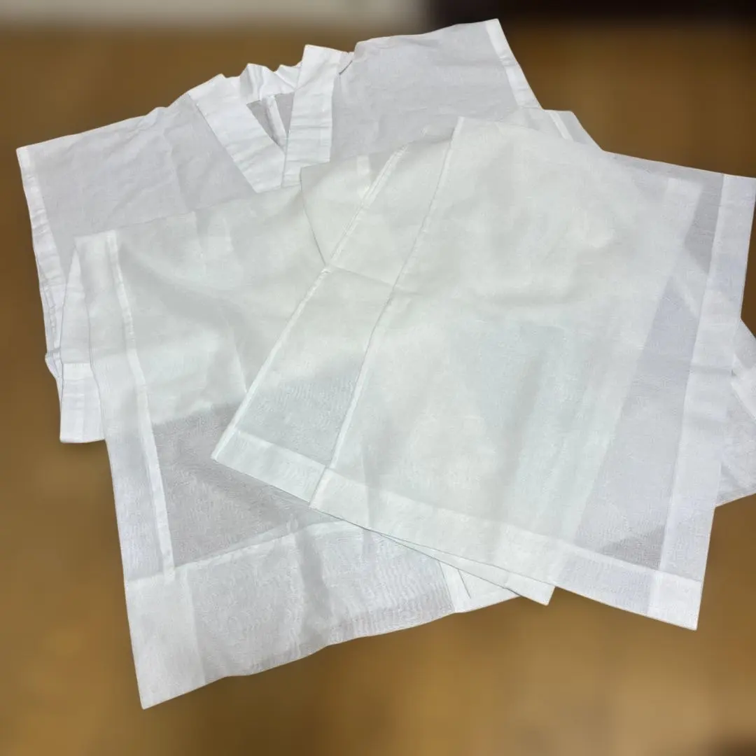 Thumbnail of Summer Washable Nagajuban (Body: Sarashi, Cuffs and Sleeves: Poly Monsha) Handmade, Used