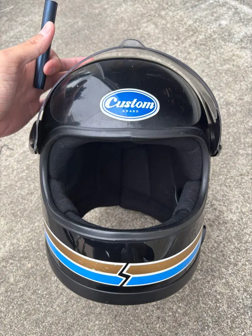 立花 Custom フルフェイスヘルメット 黒 Custom GT-750 - DIN MARKET | アンバーピース