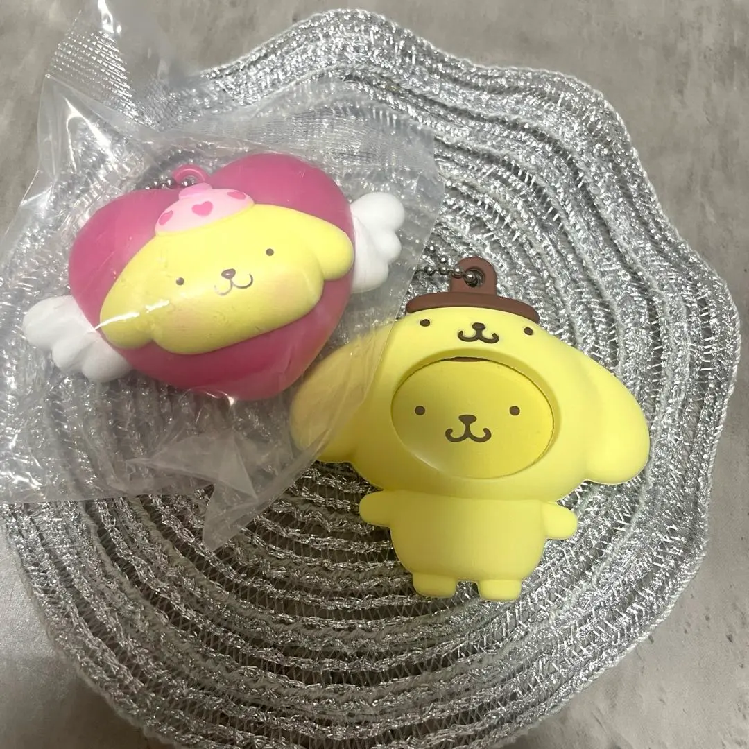 Thumbnail of Dreaming Angel Light Swing Photo Badge Mascot Pom Pom Purin