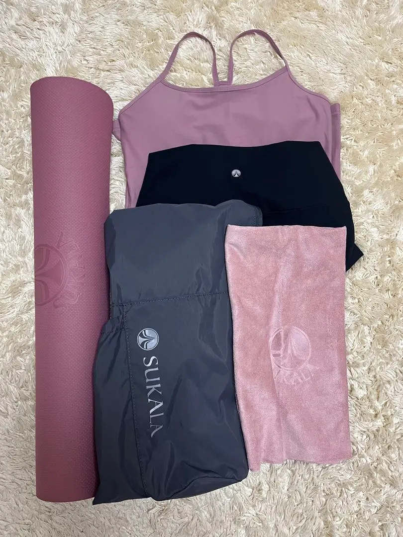 LAVA SUKALA スターター ヨガマットケース ボトル ラグ セット SUKALA】Yogi Mat Bag(キャメル・ラベンダー・チャコールグレー