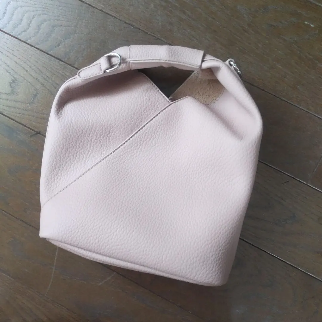 Thumbnail of Fifth. Pink faux leather handbag. With pouch.