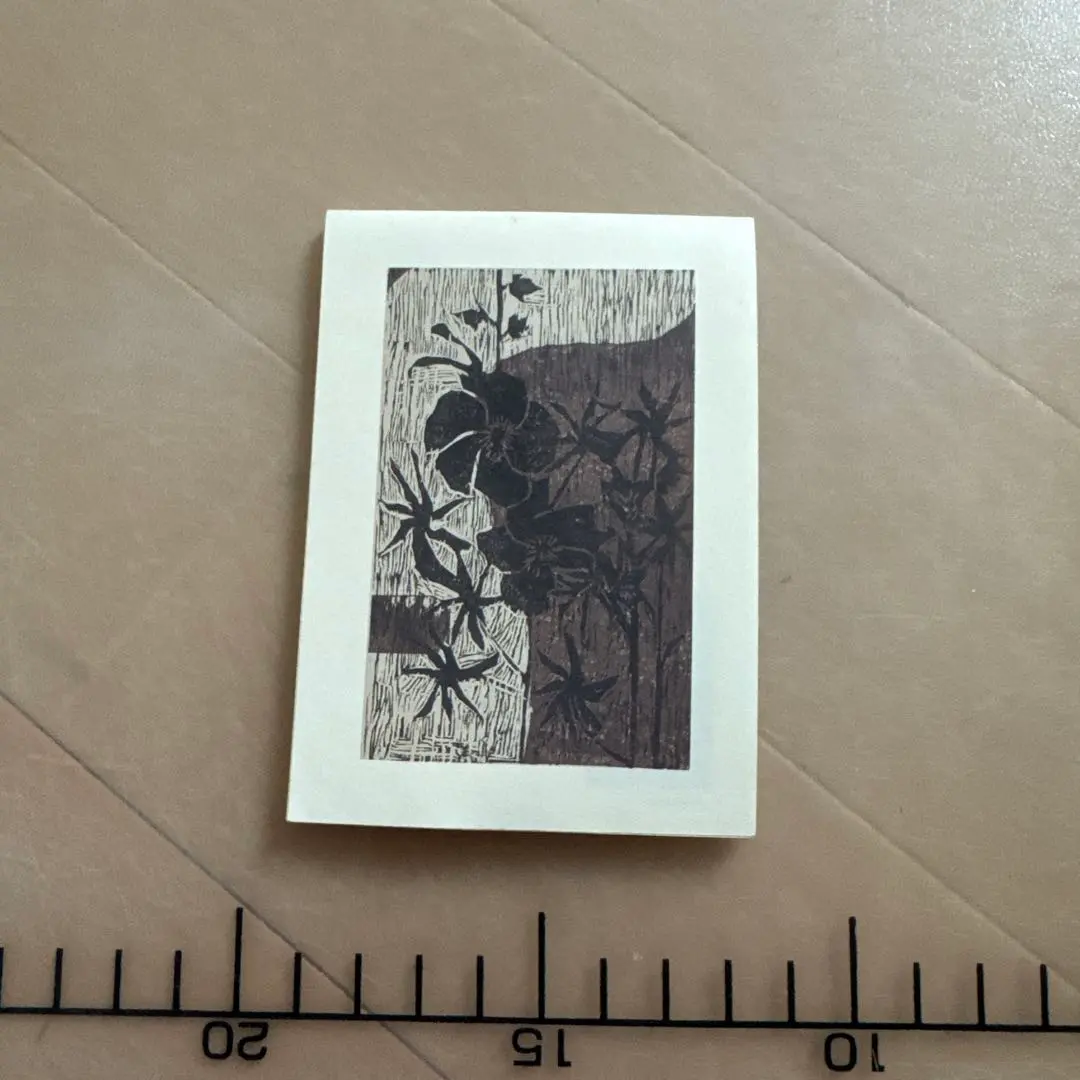 「真作」城所祥「きんせんか」木版画　額装　27/30　サイン入り 真作」城所祥「きんせんか」木版画 額装 27/30 サイン入り