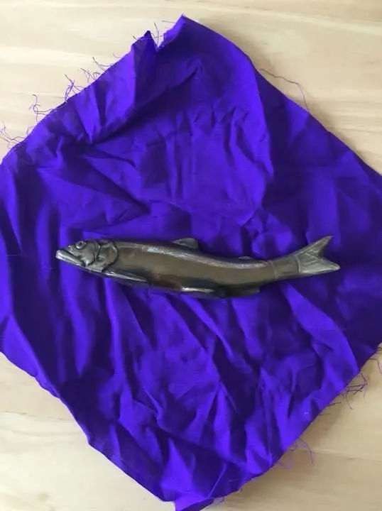 宮崎縣 【延岡鮎文鎮】純銅・錫製 書道用 的縮圖