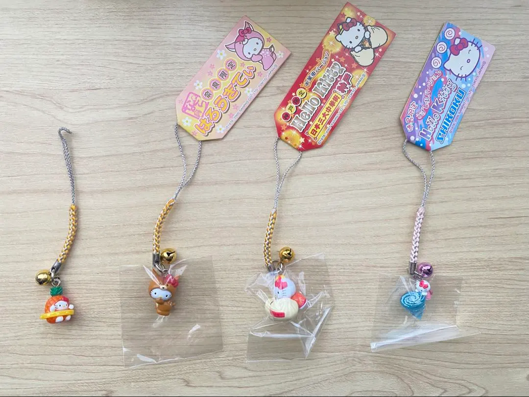 Thumbnail of Hello Kitty Netsuke Strap Set of 4, Rare, Tokushima Limited, Uzushio (Whirlpool)