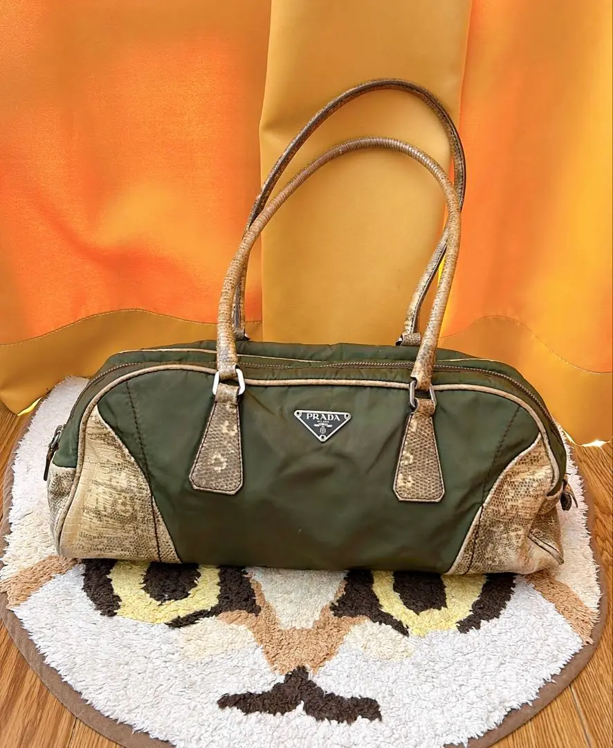PRADA ヘビ柄 ハンドバッグ 楽天市場】PRADA プラダ ショルダー（柄ヘビ）（バッグ・小物